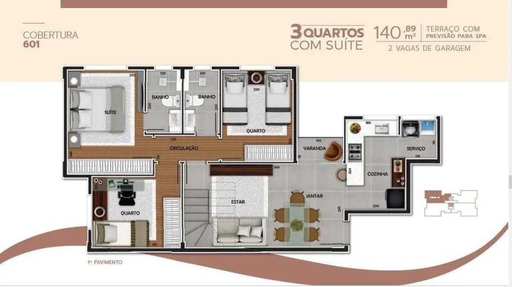 Cobertura, 3 quartos, 89 m² - Foto 10