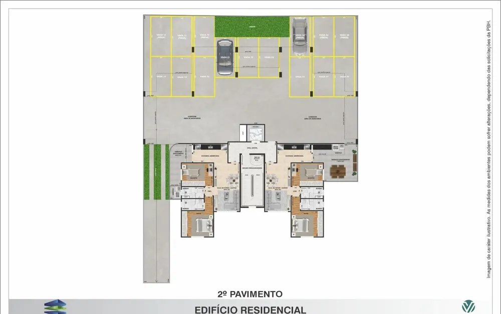 Apartamento, 2 quartos, 570 m² - Foto 2