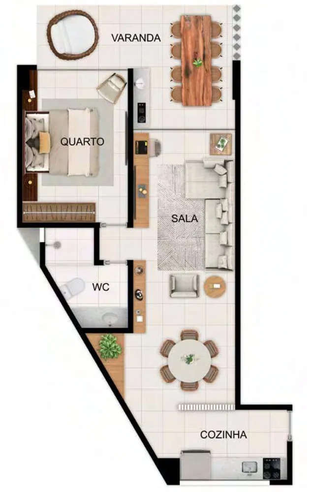 Apartamento, 1 quarto, 28 m² - Foto 4