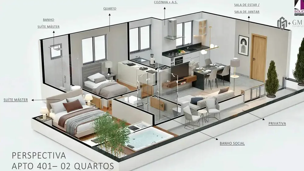 Apartamento, 2 quartos, 77 m² - Foto 4