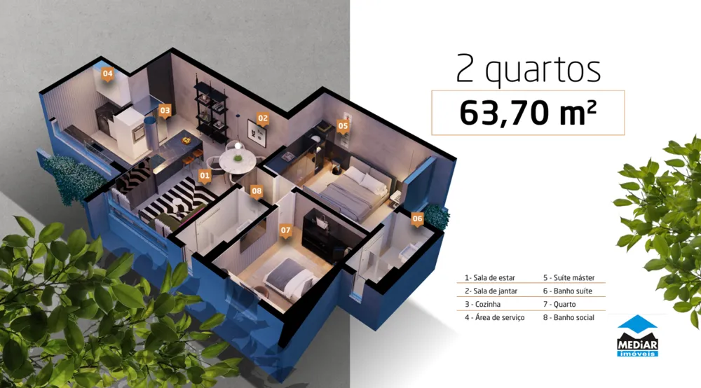 Cobertura, 3 quartos, 114 m² - Foto 11