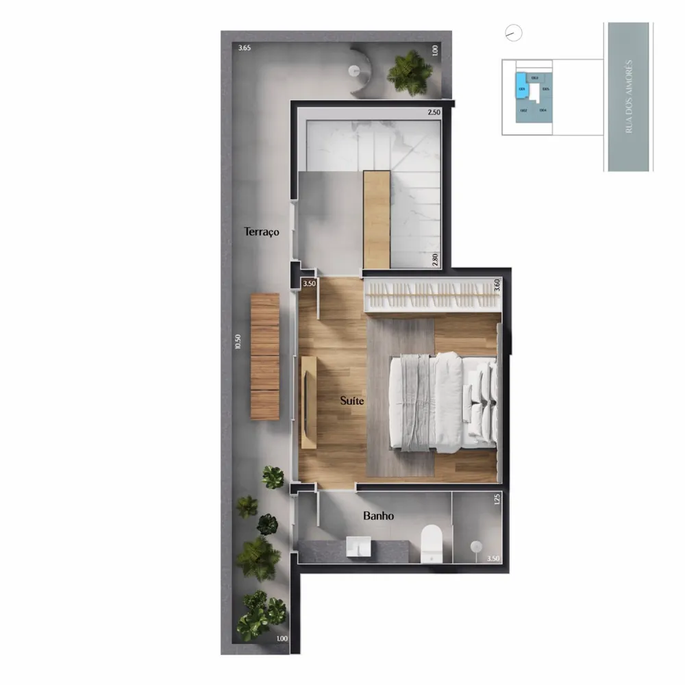 Cobertura, 1 quarto, 90 m² - Foto 11