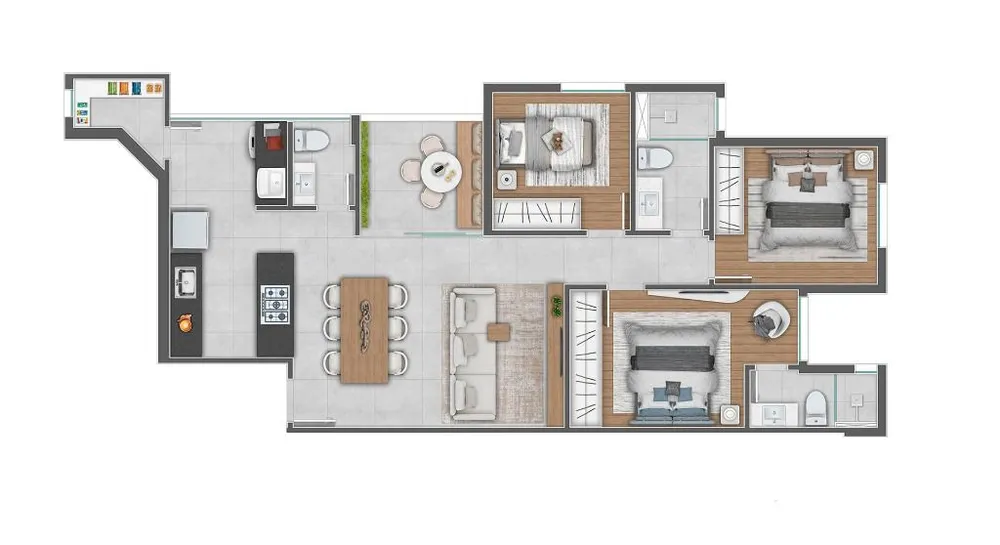 Apartamento, 3 quartos, 84 m² - Foto 12
