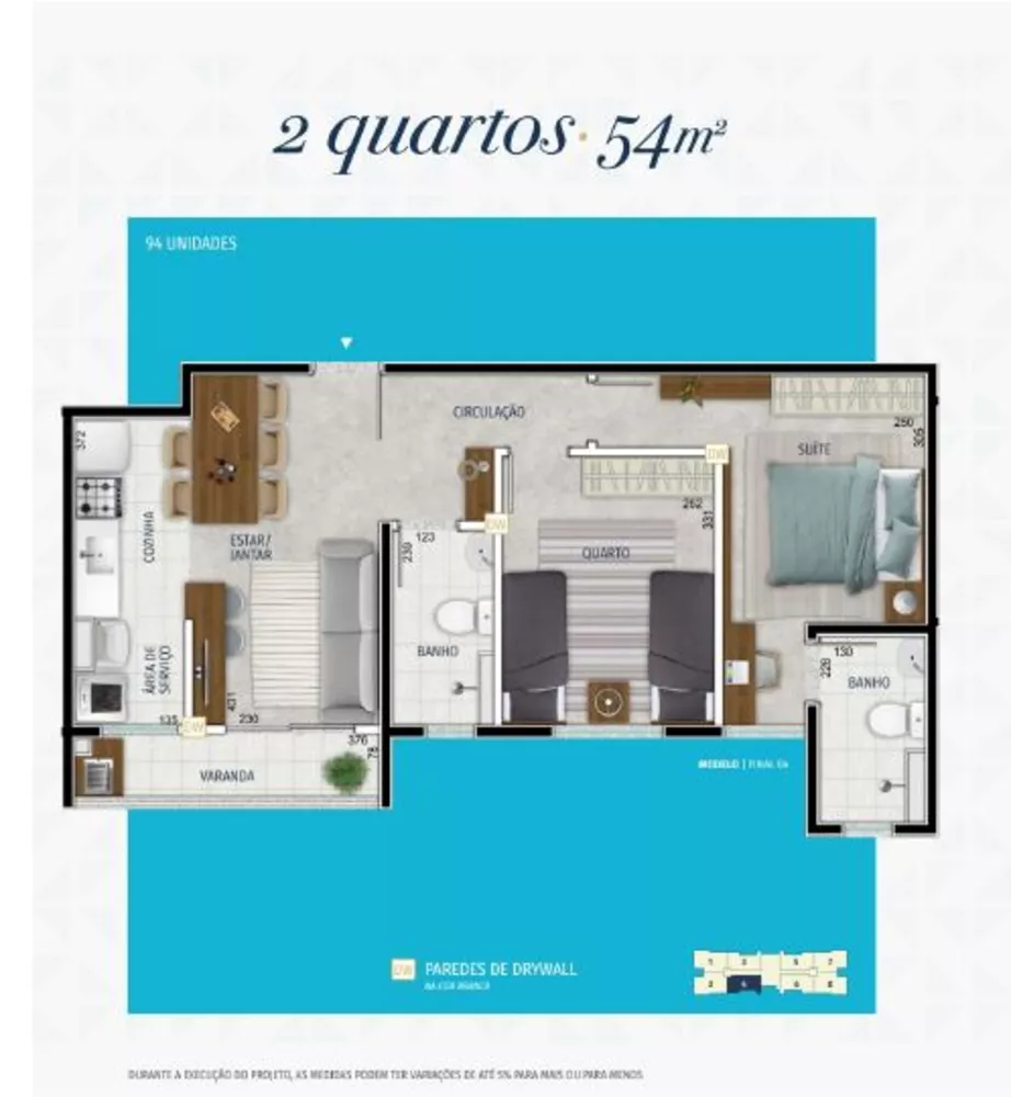 Apartamento à venda com 3 quartos, 54m² - Foto 17