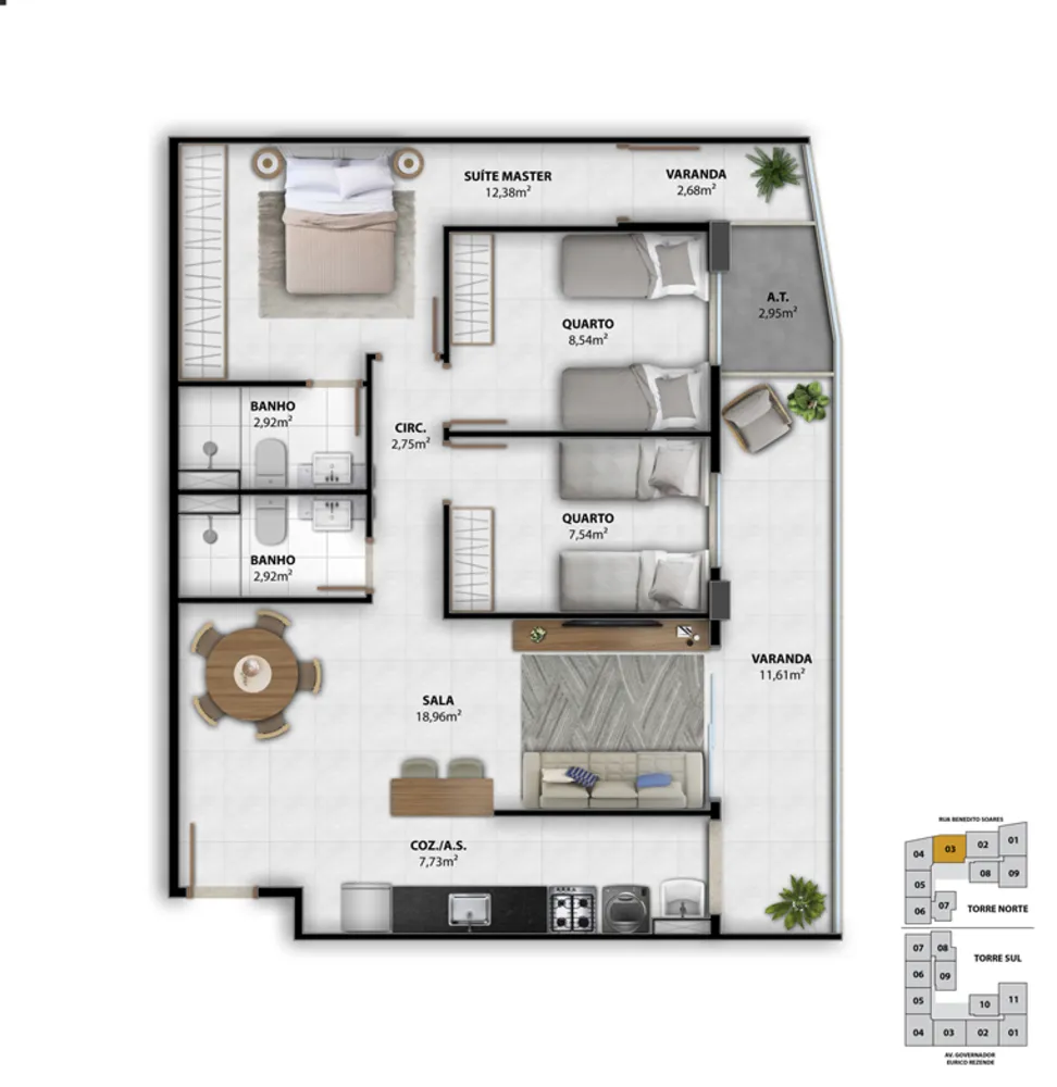 Apartamento, 2 quartos, 68 m² - Foto 5