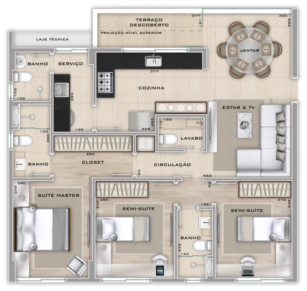 Apartamento, 3 quartos, 95 m² - Foto 2