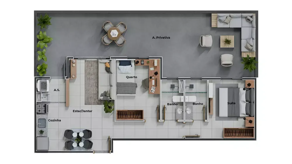 Apartamento, 2 quartos, 77 m² - Foto 7