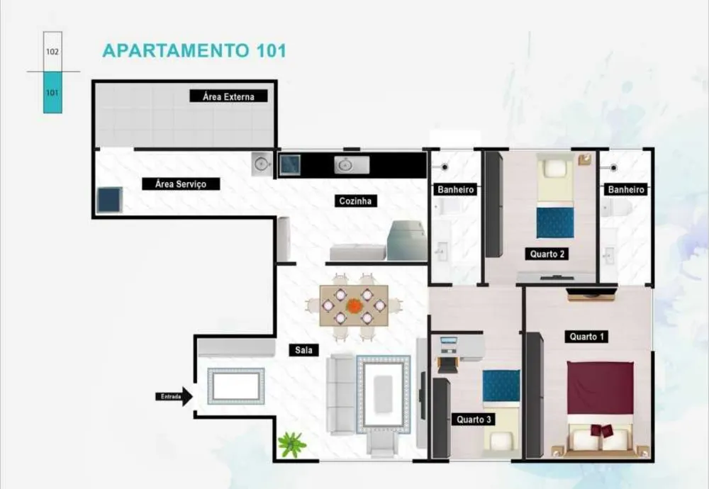 Apartamento, 2 quartos, 57 m² - Foto 8