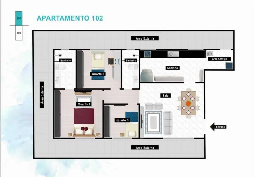 Apartamento, 2 quartos, 57 m² - Foto 9