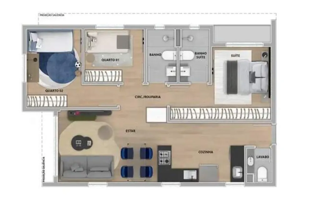 Apartamento, 3 quartos, 107 m² - Foto 10