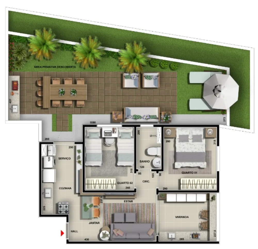 Apartamento, 2 quartos, 55 m² - Foto 8