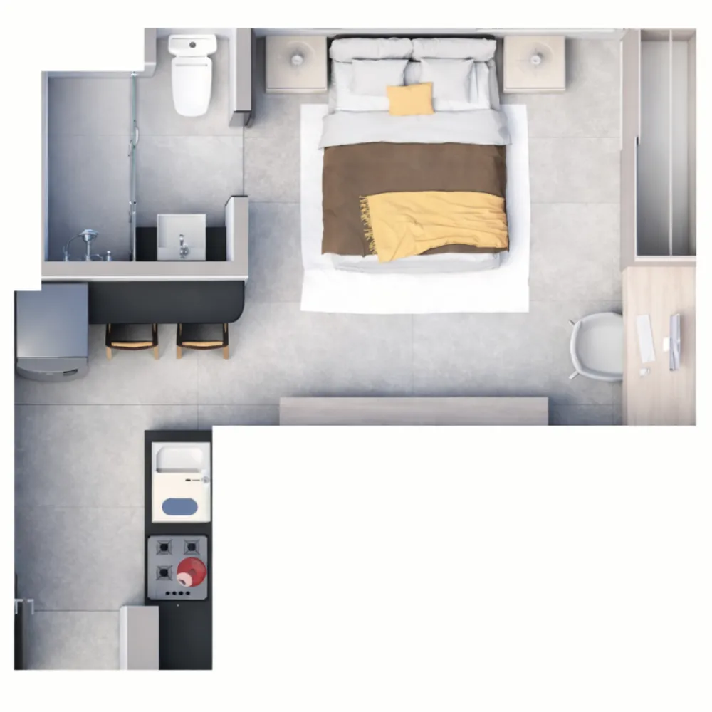 Apartamento, 1 quarto, 26 m² - Foto 3