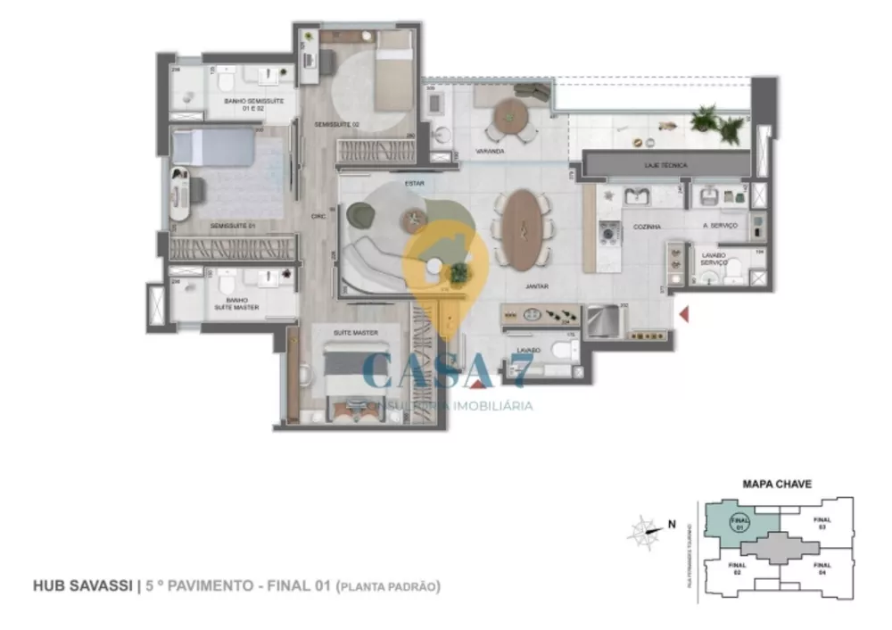 Apartamento à venda com 3 quartos, 115m² - Foto 24