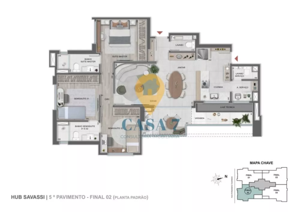 Apartamento à venda com 3 quartos, 115m² - Foto 12