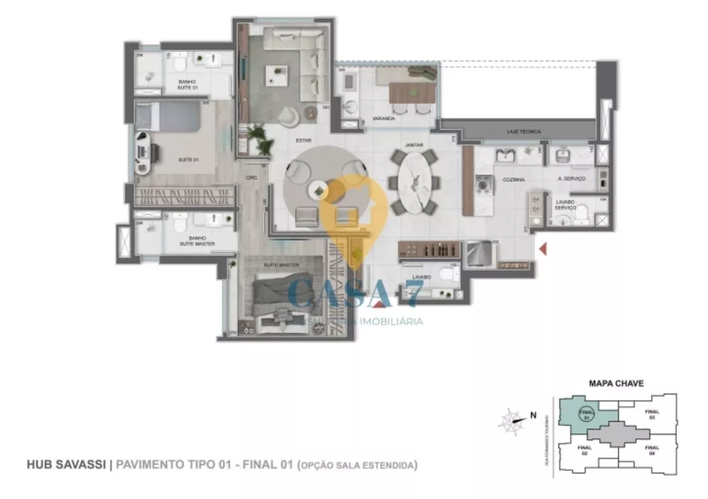 Apartamento à venda com 3 quartos, 115m² - Foto 11