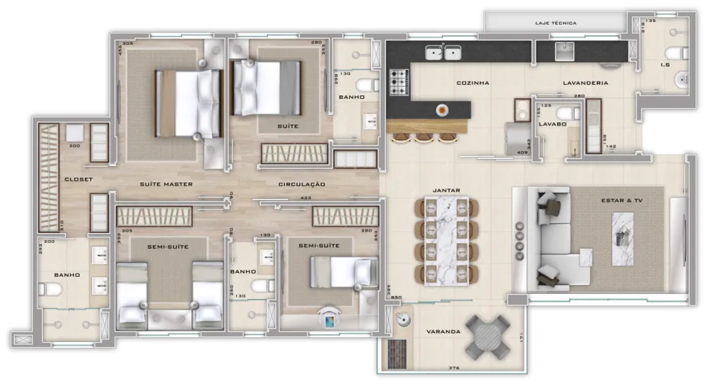 Apartamento, 4 quartos, 157 m² - Foto 5