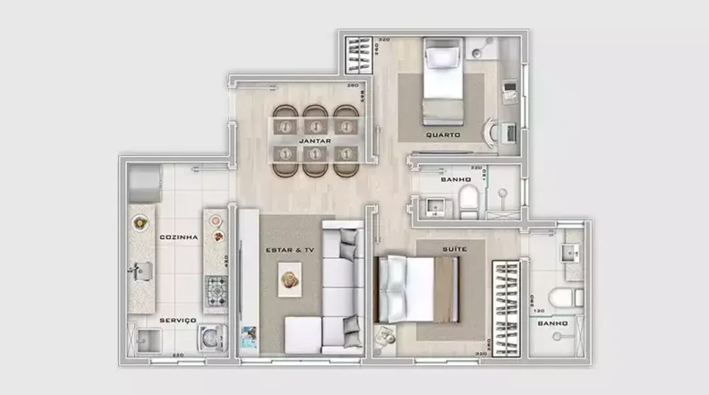 Apartamento, 3 quartos, 74 m² - Foto 6