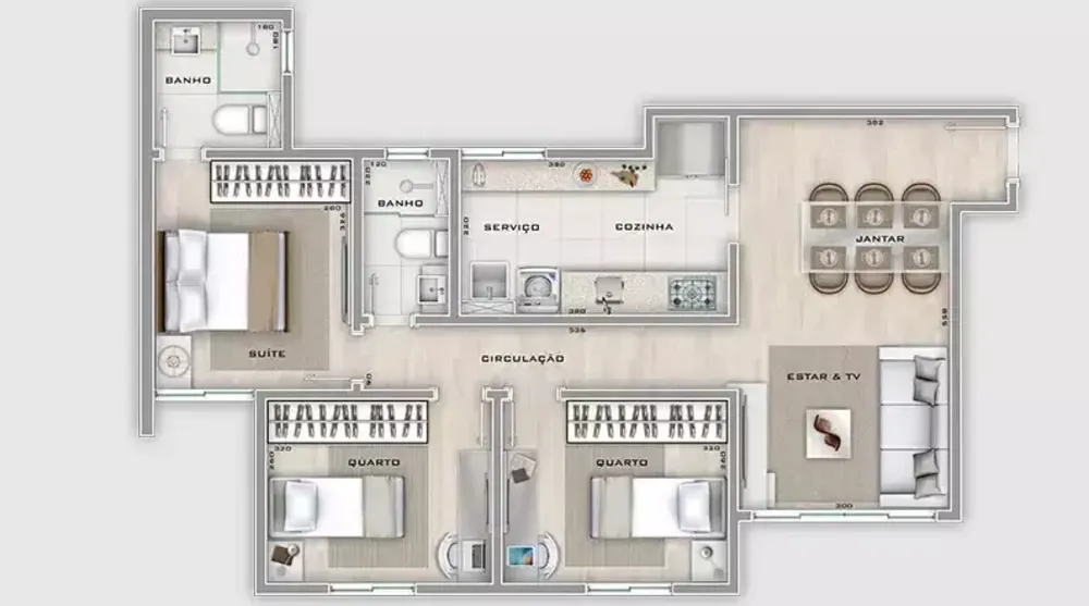 Apartamento, 3 quartos, 74 m² - Foto 5