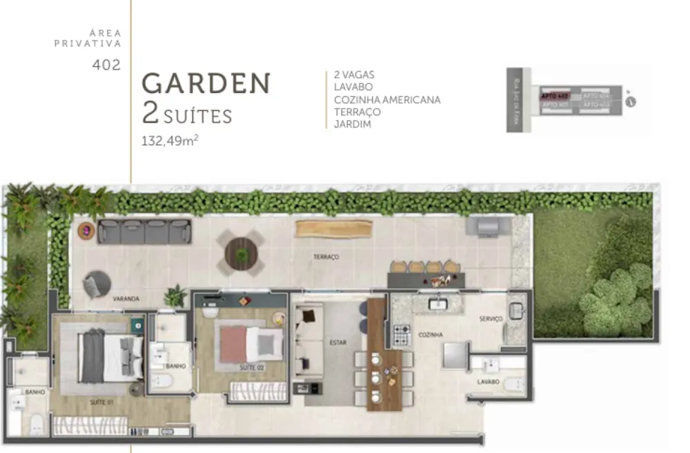 Apartamento, 2 quartos, 65 m² - Foto 3