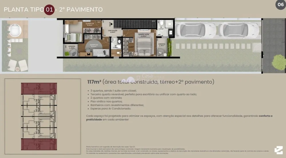 Casa, 3 quartos, 122 m² - Foto 3
