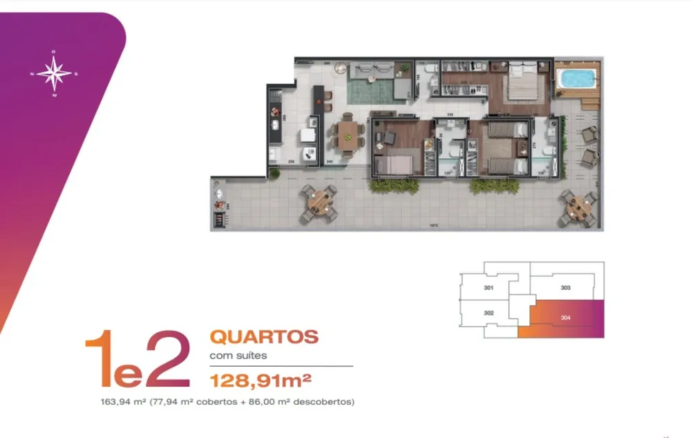 Apartamento, 3 quartos, 136 m² - Foto 1