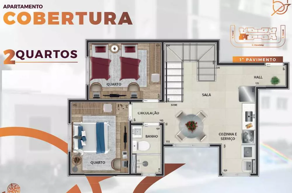 Cobertura à venda com 2 quartos, 28m² - Foto 6