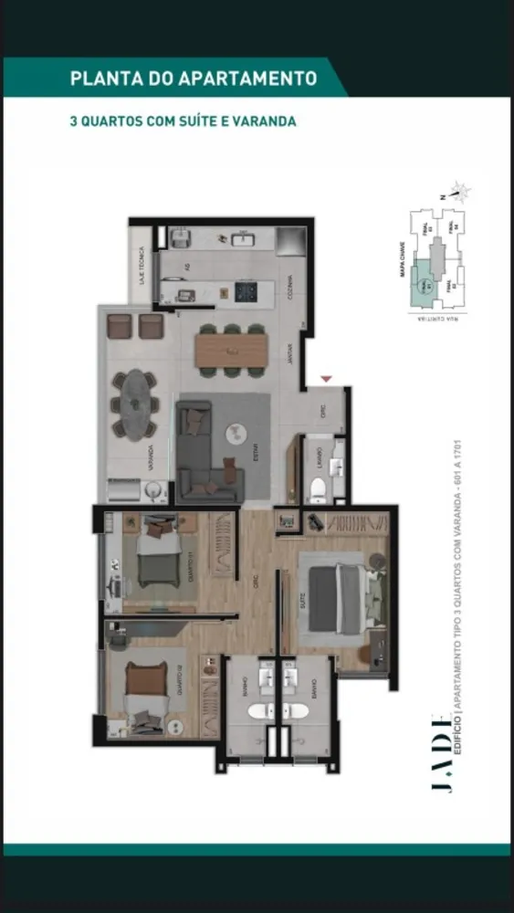 Apartamento, 3 quartos, 77 m² - Foto 15