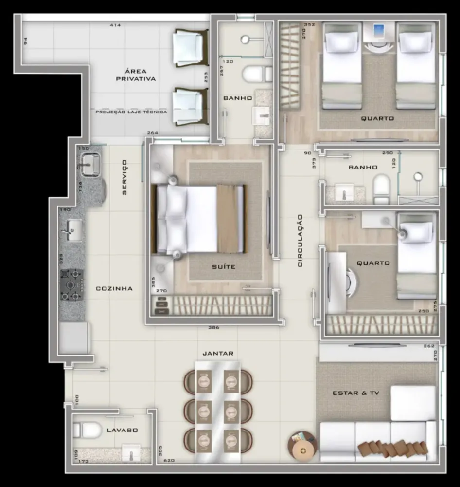 Apartamento, 3 quartos, 78 m² - Foto 5