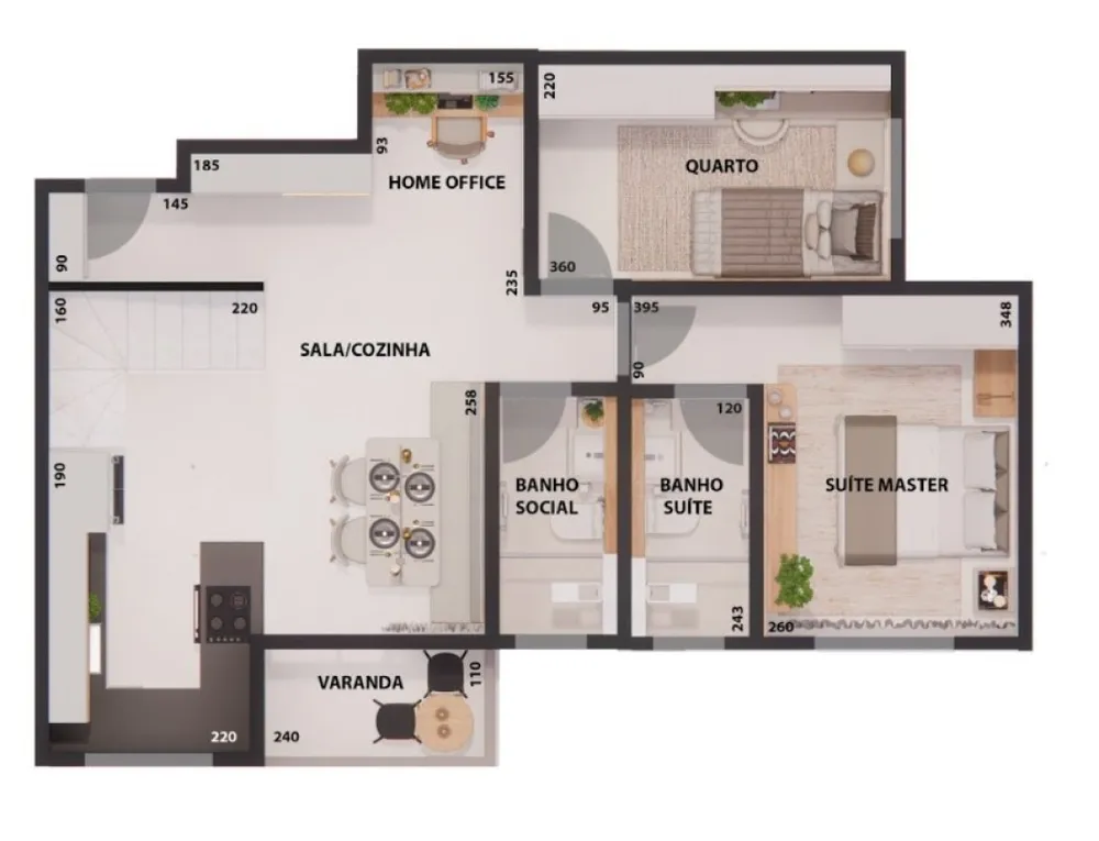 Cobertura, 2 quartos, 60 m² - Foto 1