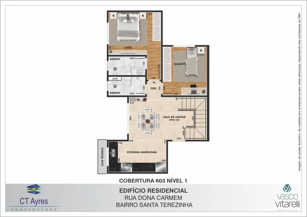 Cobertura, 2 quartos, 115 m² - Foto 3
