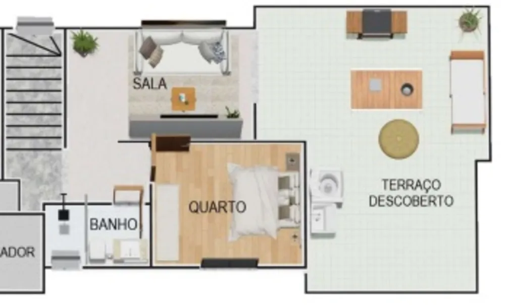 Cobertura, 2 quartos, 83 m² - Foto 3