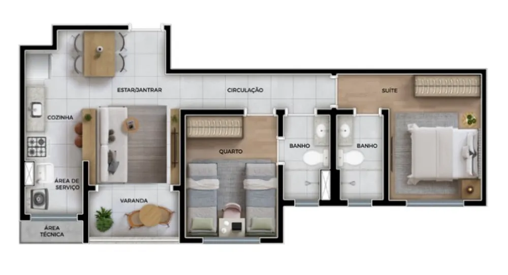 Apartamento, 2 quartos, 56 m² - Foto 12