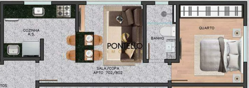 Apartamento, 1 quarto, 36 m² - Foto 11