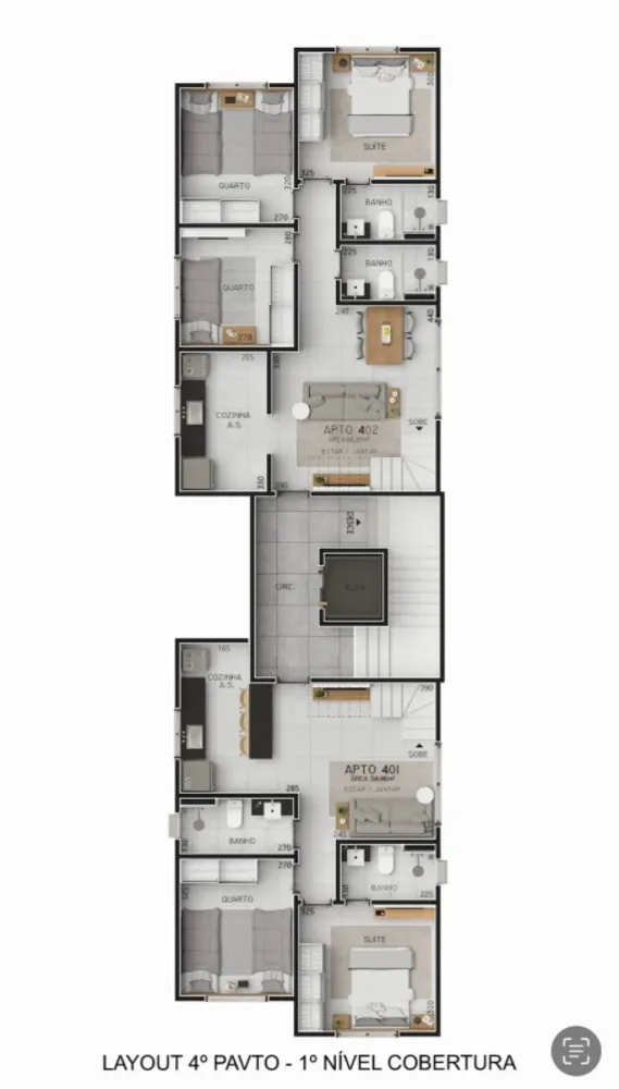 Cobertura, 2 quartos, 103 m² - Foto 5