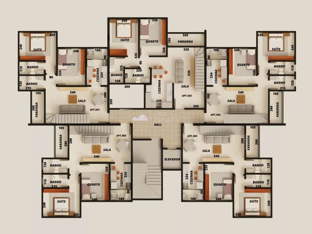 Apartamento à venda com 2 quartos, 111m² - Foto 4