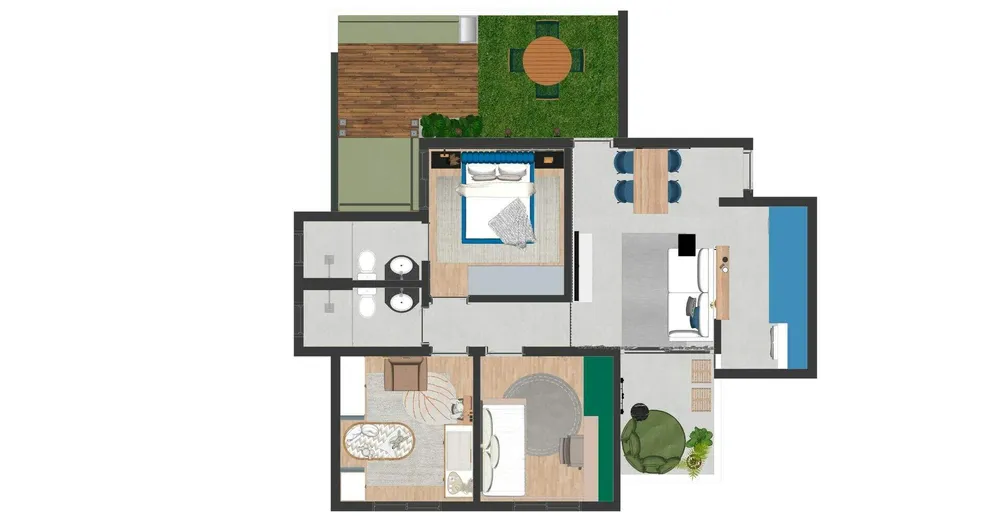 Apartamento, 3 quartos, 66 m² - Foto 4