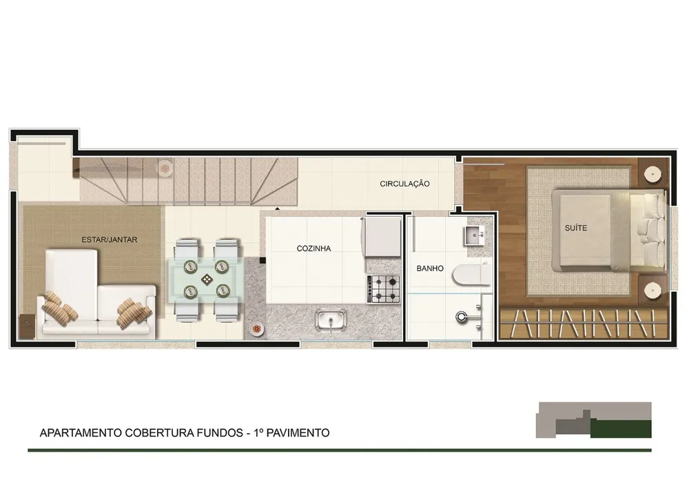 Cobertura, 1 quarto, 75 m² - Foto 8