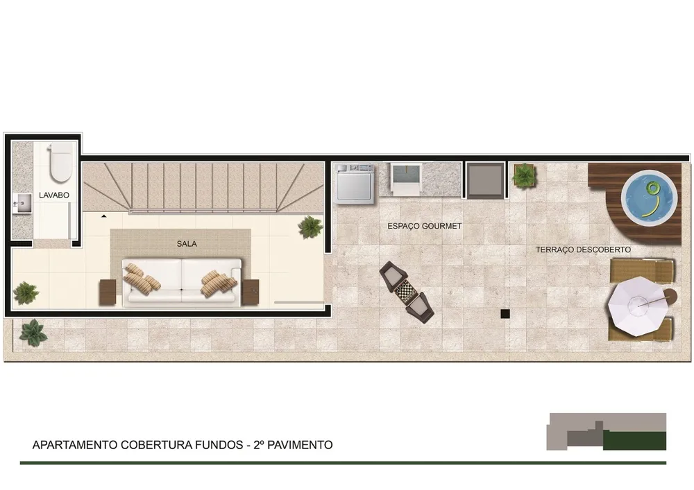 Cobertura, 1 quarto, 75 m² - Foto 7