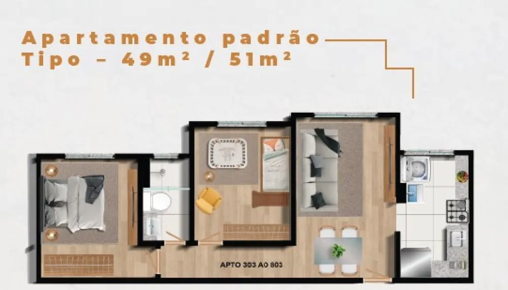 Apartamento, 2 quartos, 49 m² - Foto 9