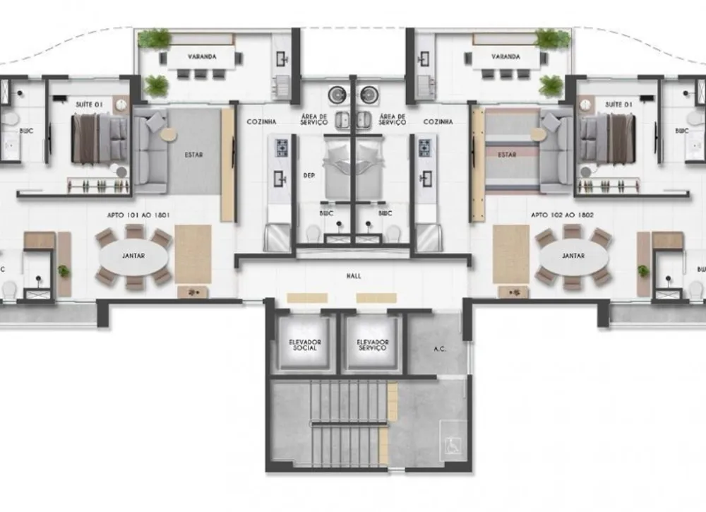 Apartamento, 3 quartos, 105 m² - Foto 12