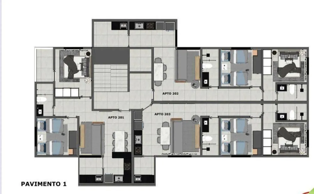 Apartamento, 2 quartos, 58 m² - Foto 2