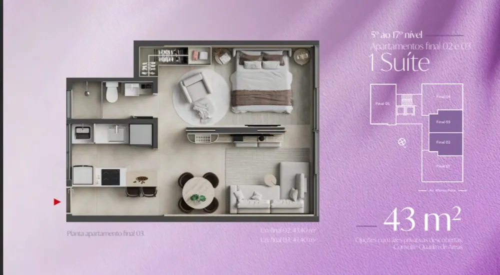 Apartamento, 1 quarto, 43 m² - Foto 16