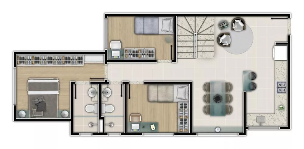 Apartamento à venda com 3 quartos, 87m² - Foto 3