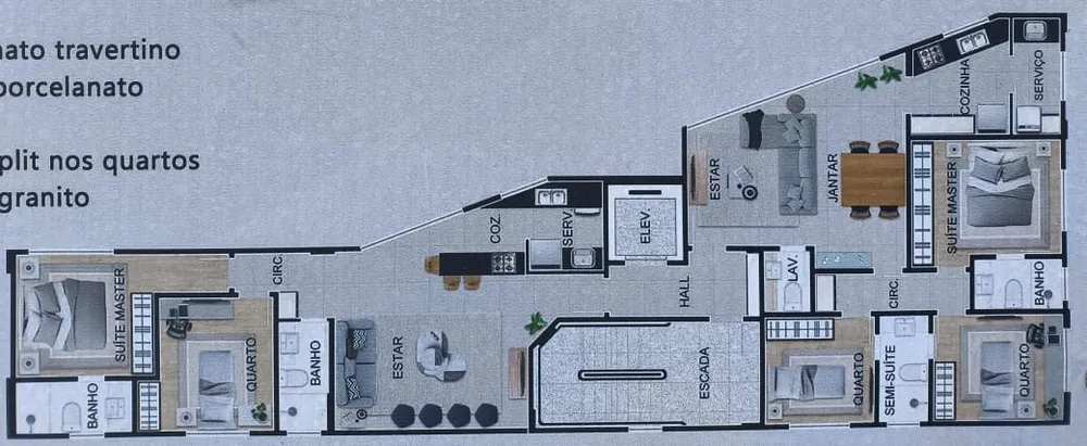 Apartamento, 2 quartos, 63 m² - Foto 2