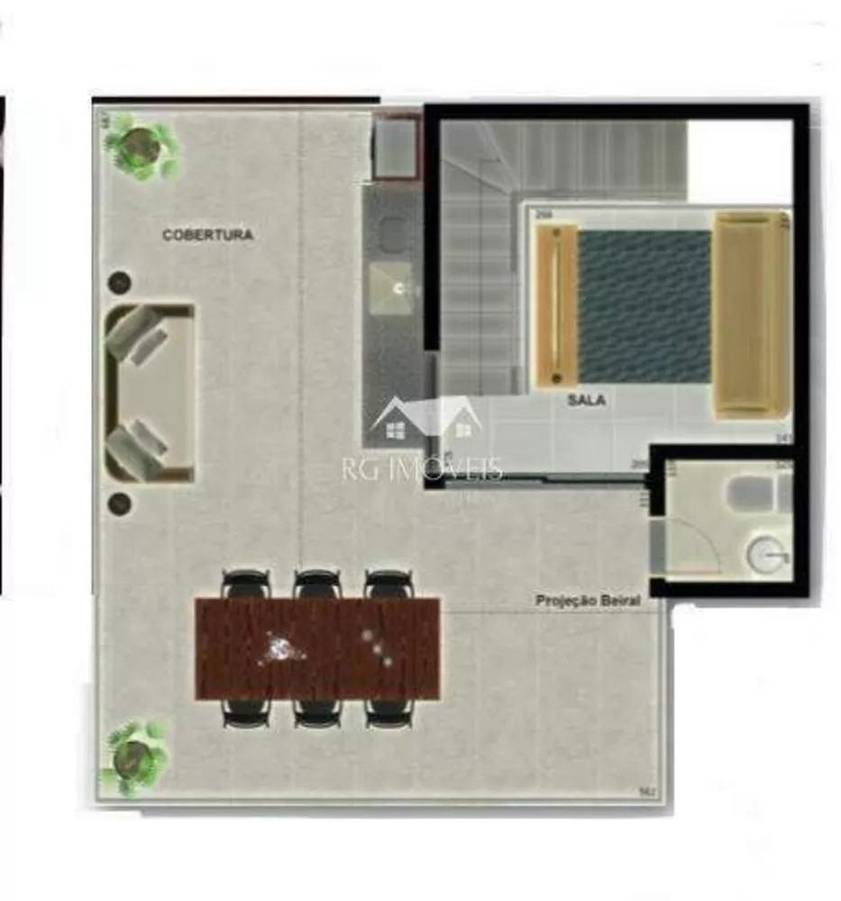 Apartamento à venda com 2 quartos, 44m² - Foto 9