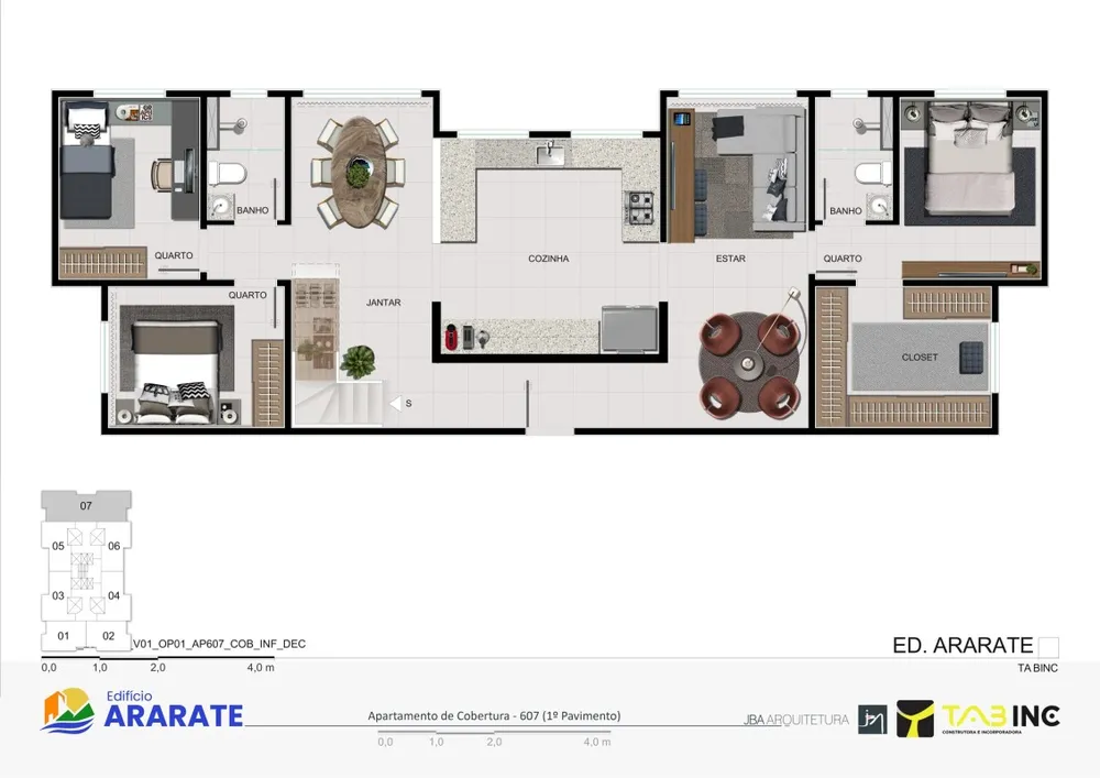 Cobertura, 3 quartos, 175 m² - Foto 4