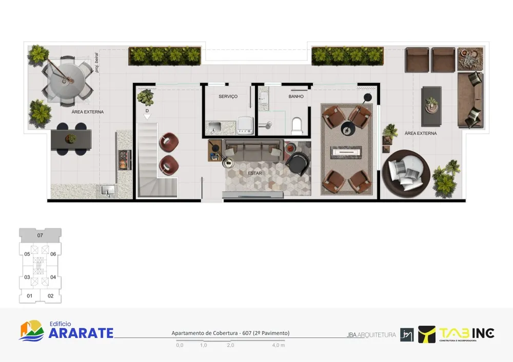 Cobertura, 3 quartos, 175 m² - Foto 3