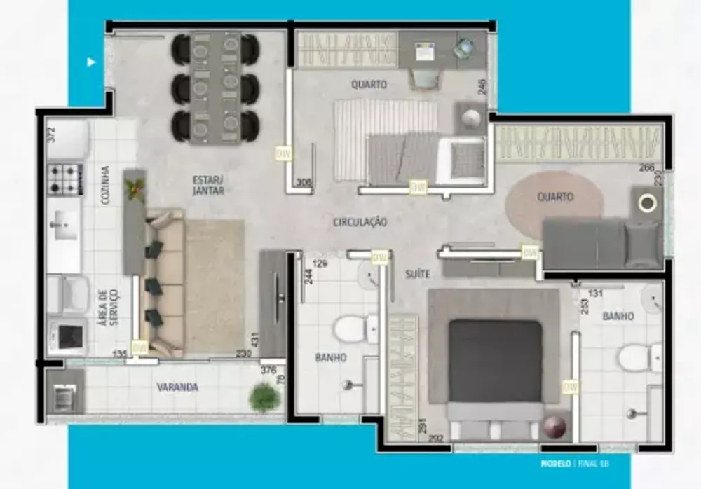 Apartamento, 2 quartos, 54 m² - Foto 3