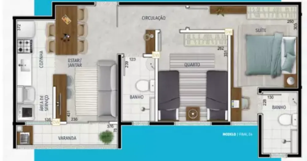 Apartamento, 2 quartos, 54 m² - Foto 8