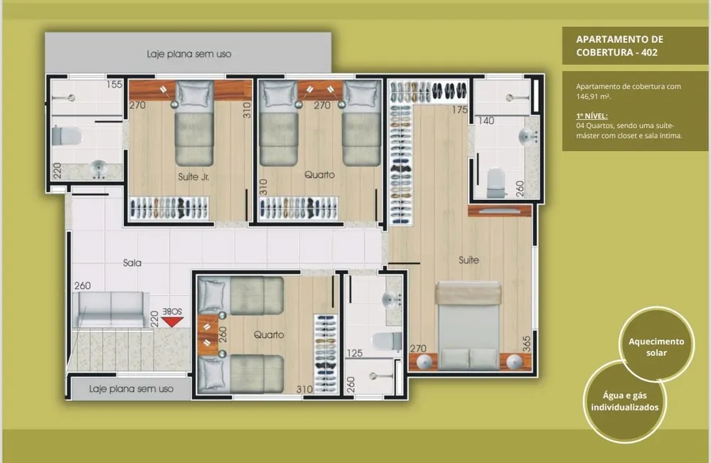 Apartamento, 3 quartos, 82 m² - Foto 2